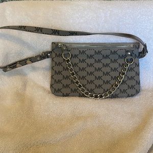 Grey Michael Kors waist pouch. 8” x 5”